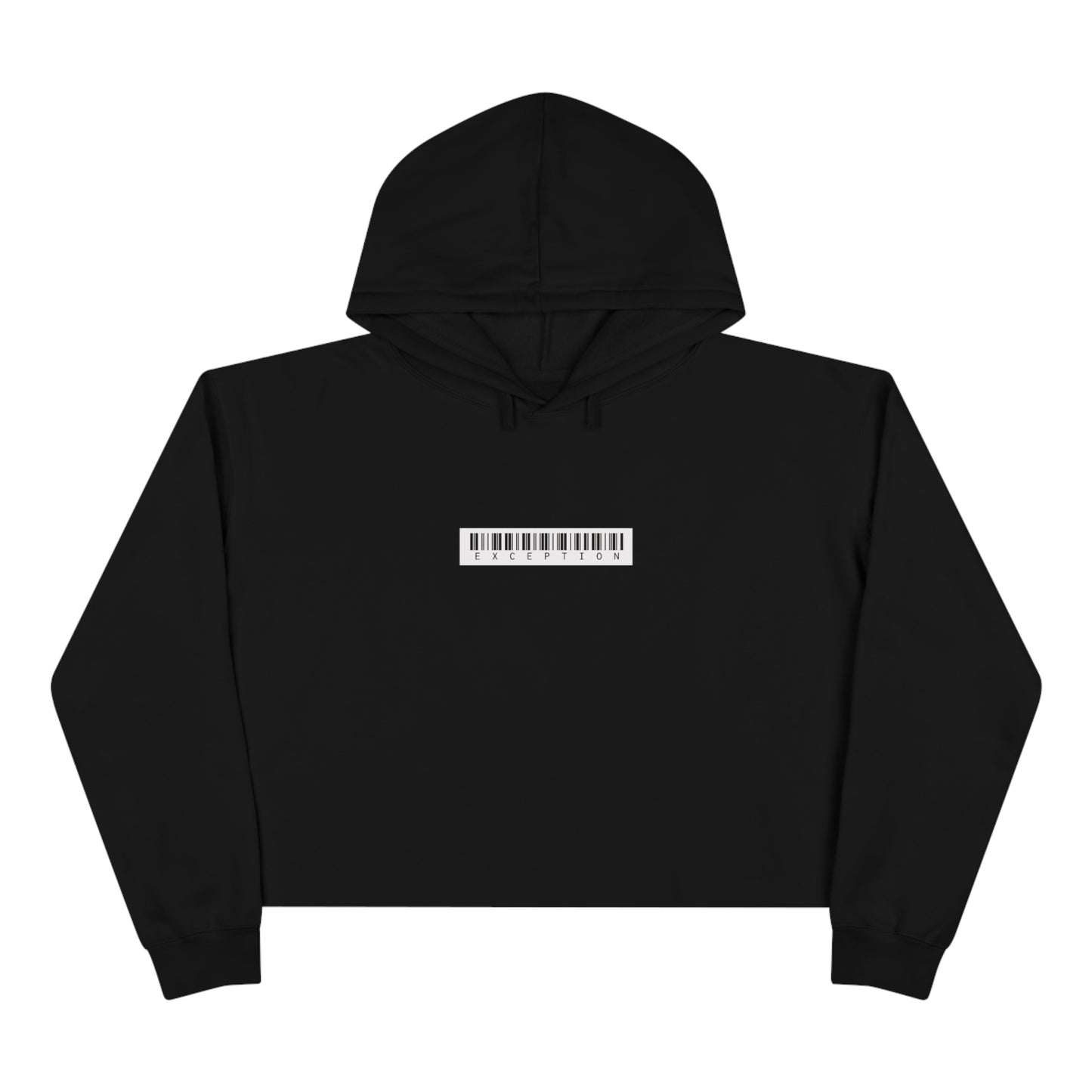 Crop White Exception Hoodie