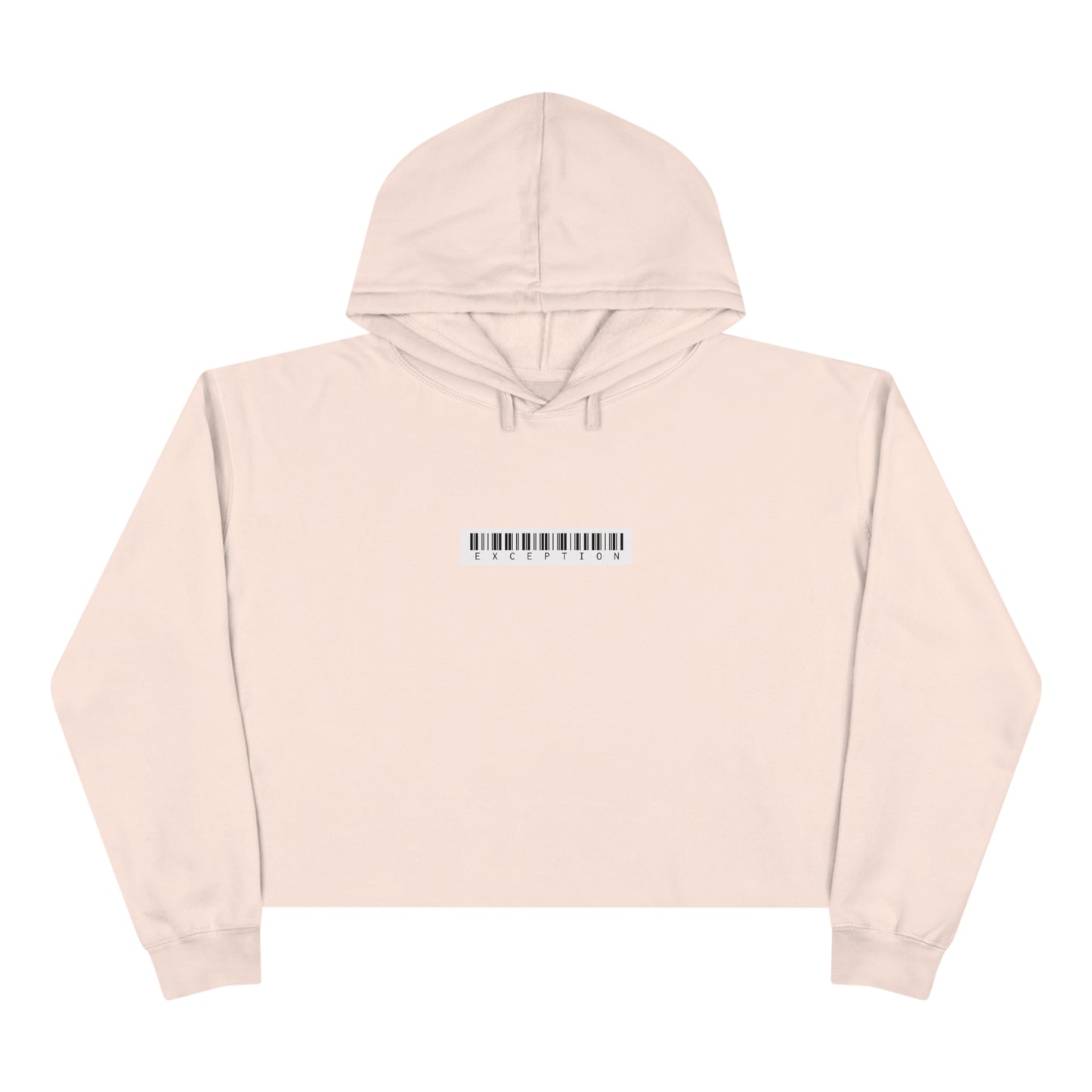 Crop White Exception Hoodie