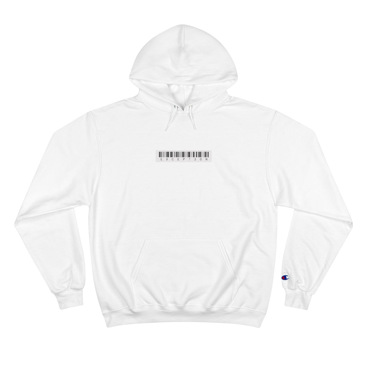 Champion Hoodie White Exception Barcode