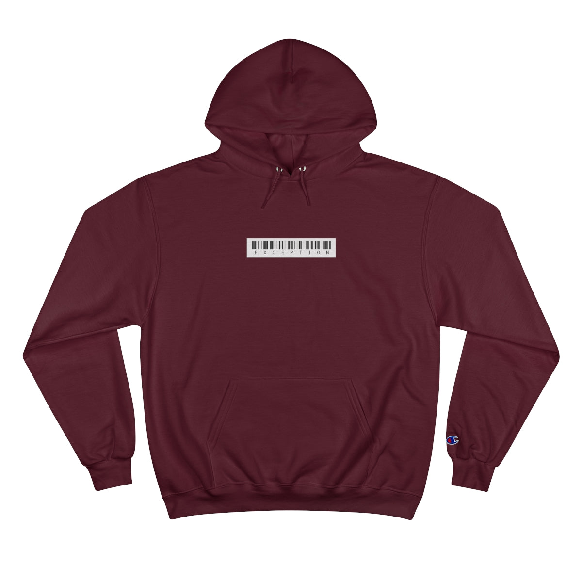 Champion Hoodie White Exception Barcode