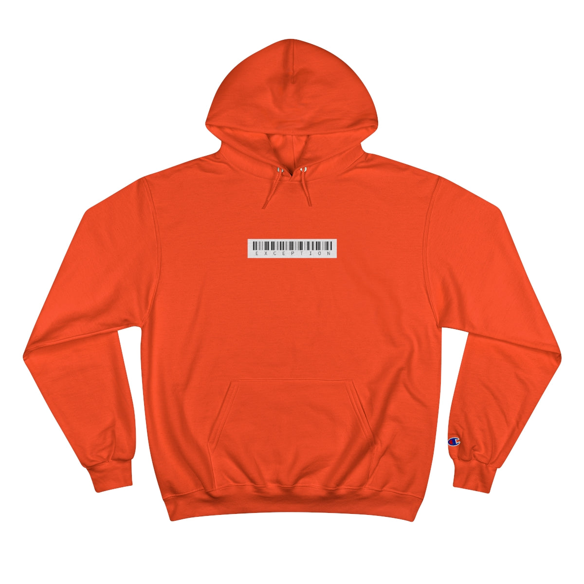 Champion Hoodie White Exception Barcode