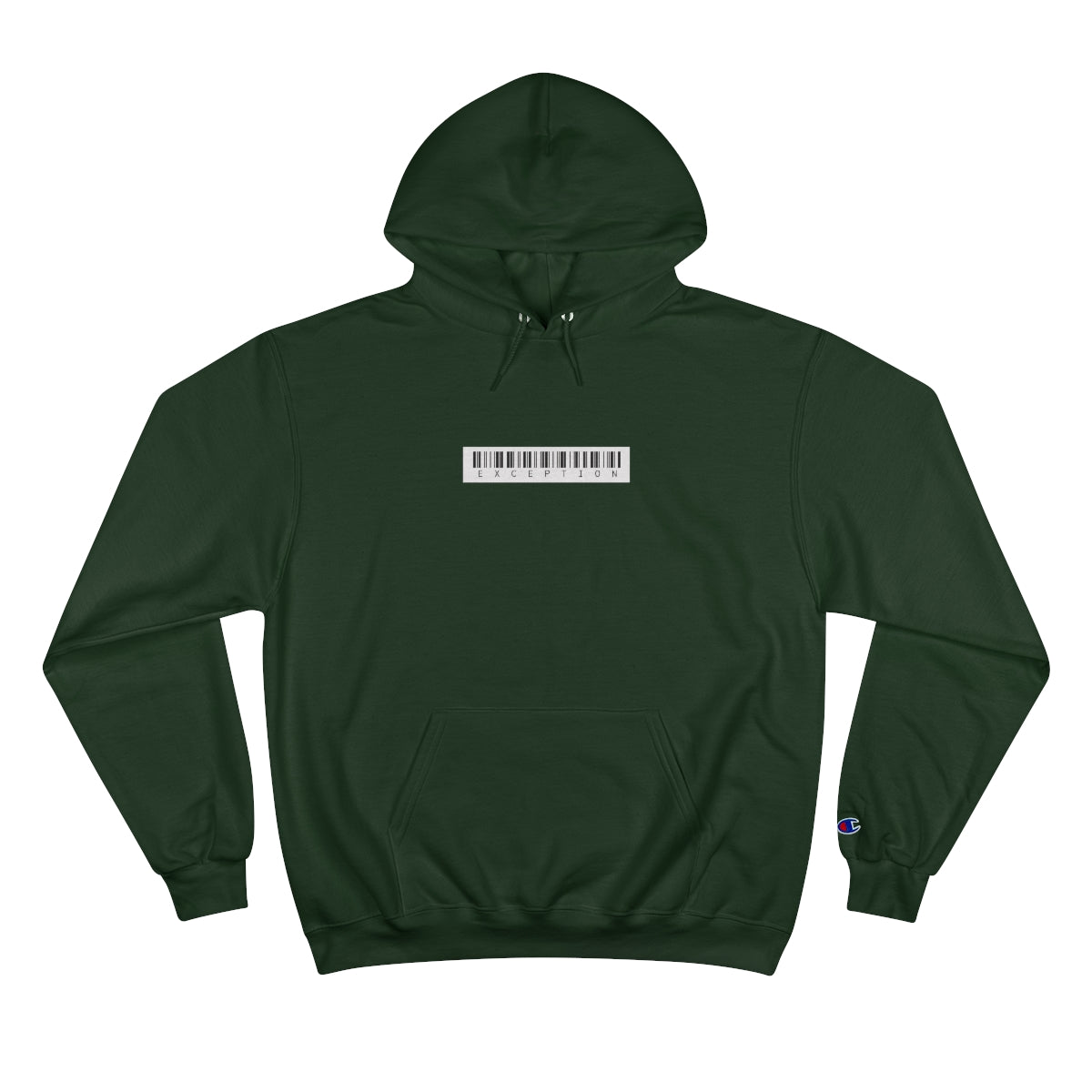 Champion Hoodie White Exception Barcode